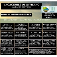NORTE ARGENTINO - VACACIONES INVIERNO